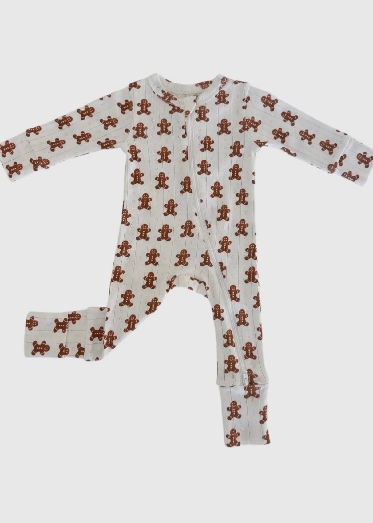 Gingerbread Pointelle Romper