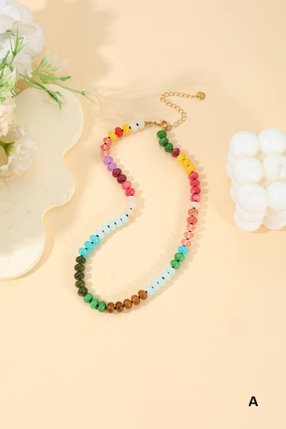 Gemstone Necklaces (5 Colors)