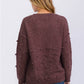 Chocolate Brown Pom Pom Sweater