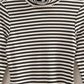 Black Striped Fitted Top