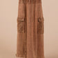Mocha Mineral Wash Skirt