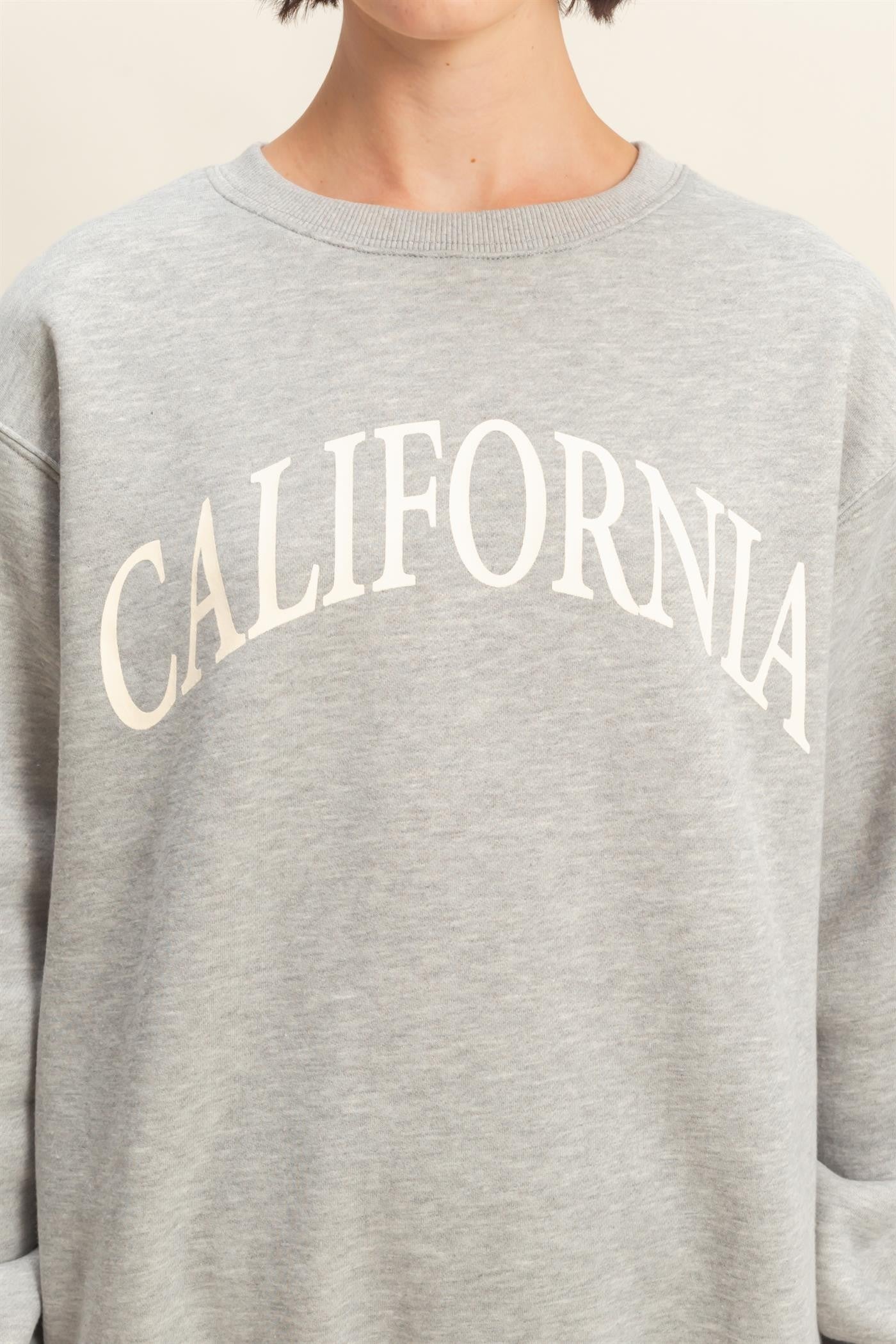 Heather Grey California Crewneck