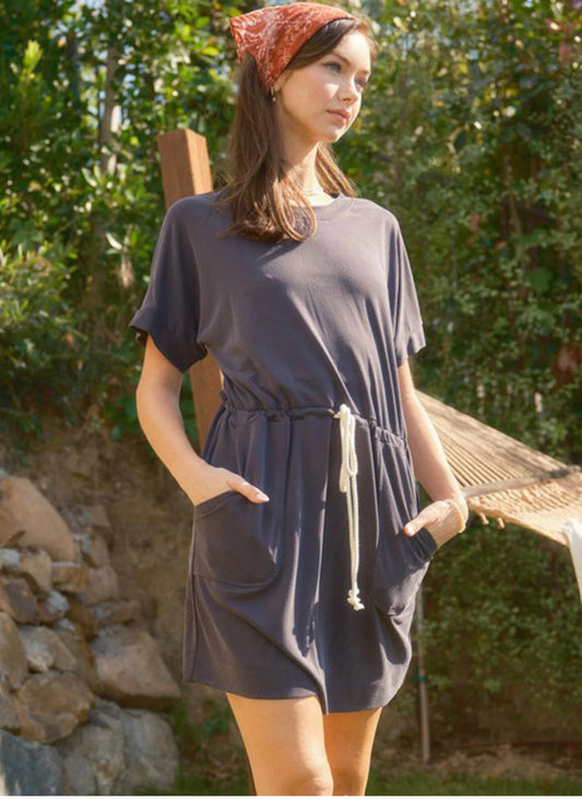 Charcoal Basic Dress