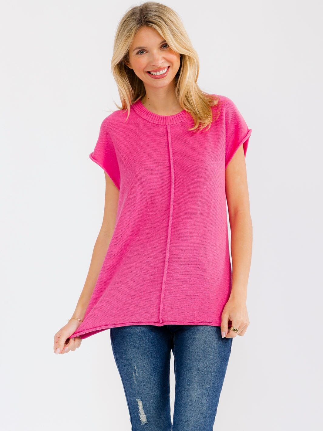 Pink Sweater Tank