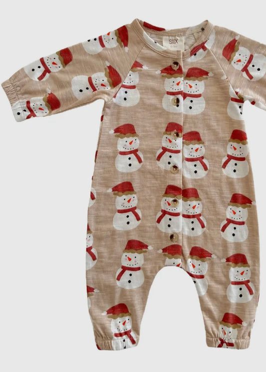 Snowman Long Sleeve Jumpsuit