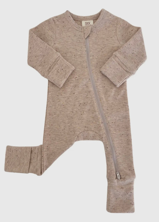 Tan Speckled Romper