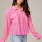 Pink Lace Shacket