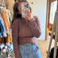 Brown Textured Top