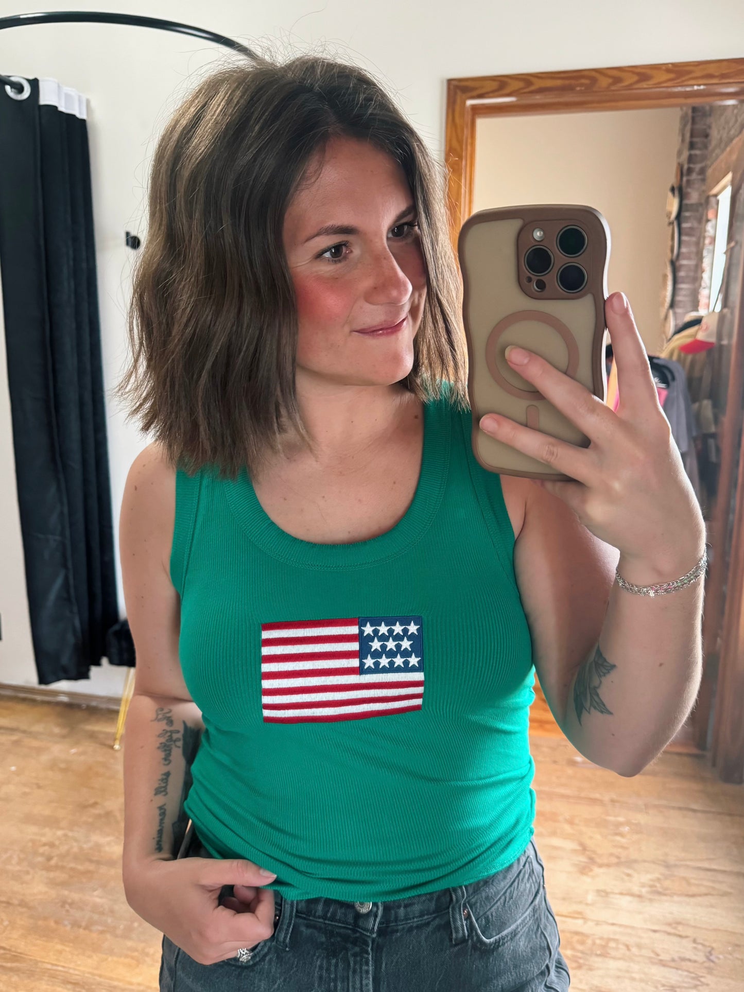 Green USA Tank