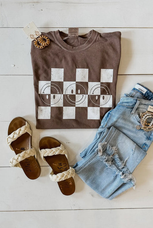 Espresso Trio Smiley Graphic Tee