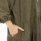 Olive Corduroy Dress