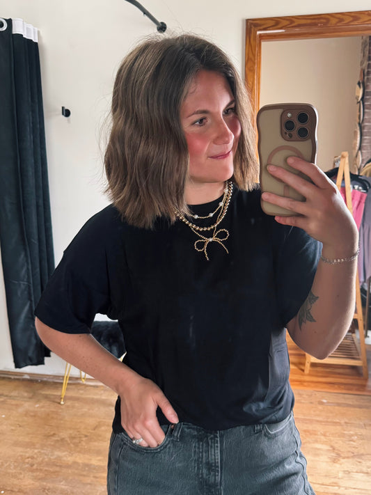 Black Basic Tee