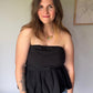 Black Smocked Sleeveless Top