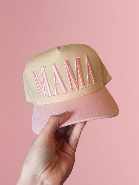 Pink Mama Embroidered Hat