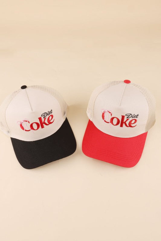 Diet Coke Embroidered Trucker Hats