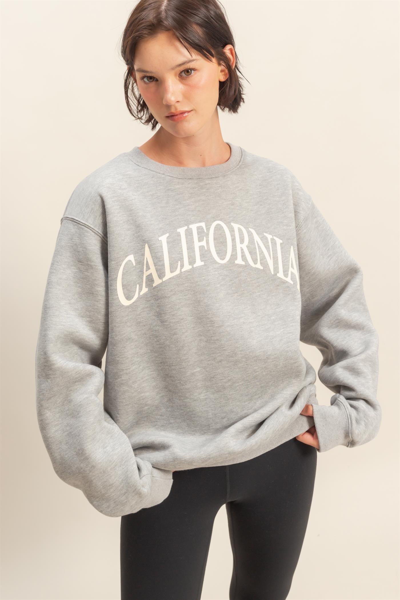 Heather Grey California Crewneck